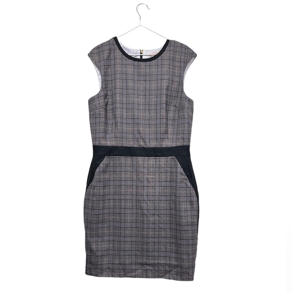 🆕 Brooks Brothers Plaid Wool Blend Bodycon Dress